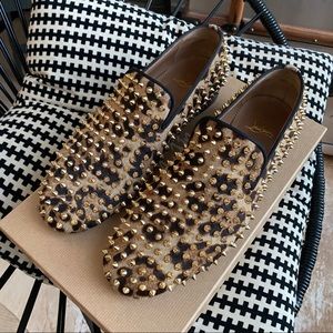 Christian Louboutin Rollerboy Pony Leopard Spikes